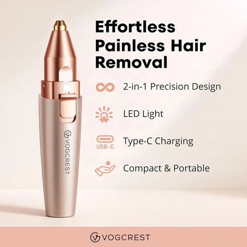 Illuminated Eyebrow &amp; Facial Hair Trimmer