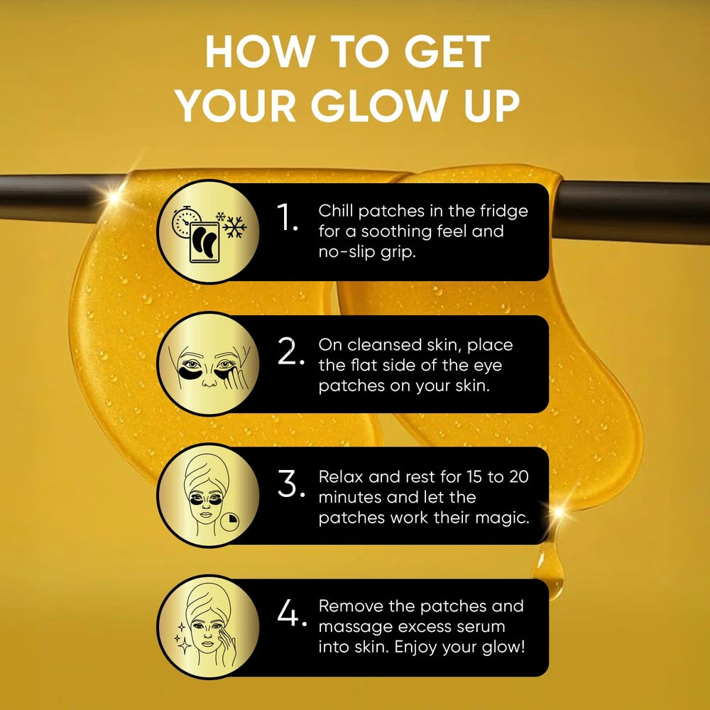 Gold Under Eye Patches - For Puffy Eyes And Dark Circles